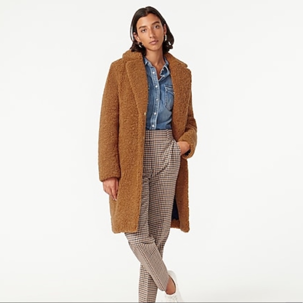 J.Crew Sherpa Teddy Coat